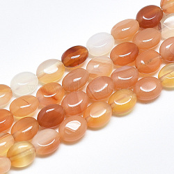 Natural Carnelian Beads Strands, Oval, 8x6x4mm, Hole: 1mm, about 49~50pcs/strand, 14.5 inch~14.7 inch(X-G-S357-B09)