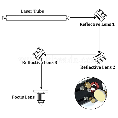 WADORN 3Pcs K9 Glass Reflective Lens(AJEW-WR0002-23A)-4