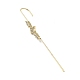 Brass Crystal Rhinestone Ear Wrap Crawler Hook Earrings for Women(EJEW-C097-04G-02)-2