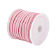 3x1.5 мм розовый плоским искусственного замша шнур(X-LW-R003-9)-3