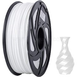 Plastic Cord, 3D Printer Filament, White, 1.75mm, about 400m/roll(OCOR-WH0032-47B-02)