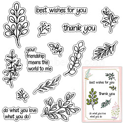 Custom PVC Plastic Clear Stamps, for DIY Scrapbooking, Photo Album Decorative, Cards Making, Stamp Sheets, Film Frame, Branch, 160x110x3mm(DIY-WH0439-0094)