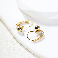 Fashionable Classic Gold Plated Earrings for Women with High-end Style, Round(YE3107)