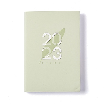 2023 Notebook with 12 Month Tabs, Weekly & Monthly & Daily Planner, for Scheduling, Light Green, 210x145x16mm