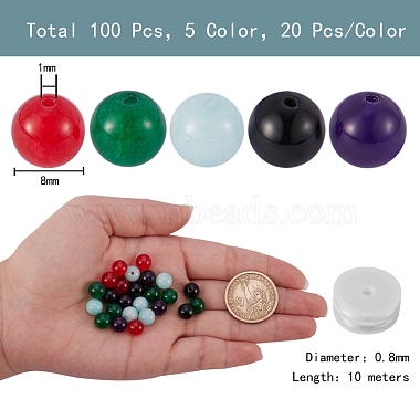 100Pcs 5 Colors DIY Bracelet Making Kits(DIY-SZ0002-71)-2