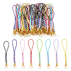 80Pcs 8 Colors Braided Nylon Cord Mobile Straps, Mixed Color, 8.3cm(FIND-NB0006-73)