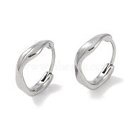 316 Surgical Stainless Steel Hoop Earrings, Ring, Stainless Steel Color, 15x3.5mm(EJEW-P274-08P)