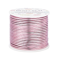 Round Aluminum Wire, Flamingo, 10 Gauge, 2.5mm, about 80.38 Feet(24.5m)/roll(AW-BC0001-2.5mm-24)