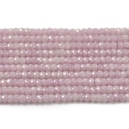 Synthetic Luminous Stone Beads Strands, Faceted, Barrel, Glow in the Dark, Rosy Brown, 3x2mm, Hole: 0.6mm, about 156pcs/strand, 14.17 inch(36cm)(G-C086-01A-05)