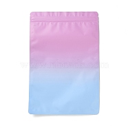 Two Tone Rectangle Plastic Zip Lock Gift Bags, Resealable Bags, Light Blue, 24x16x0.1cm, Unilateral Thickness: 2.9 Mil(0.075mm)(OPP-B006-01B-02)