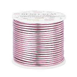 Round Aluminum Wire, Flamingo, 10 Gauge, 2.5mm, about 80.38 Feet(24.5m)/roll(AW-BC0001-2.5mm-24)