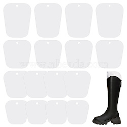 16Pcs 4 Styles PVC Boot Shaper Form Inserts, Boots Tall Support, Trapezoid, WhiteSmoke, 200~320x195~260x0.5mm, Hole: 20mm, 4pcs/style(DIY-BC0006-73A)