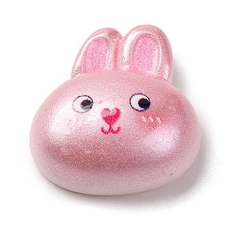 Resin Cabochons, Rabbit, 19.5x18.5x8.5mm