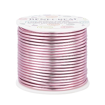 Round Aluminum Wire, Flamingo, 10 Gauge, 2.5mm, about 80.38 Feet(24.5m)/roll