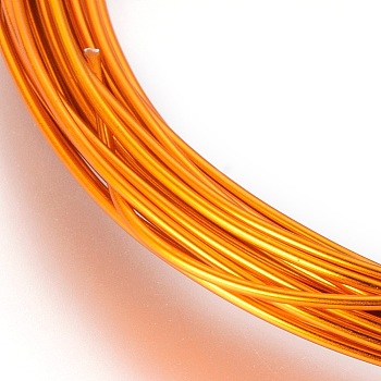 Round Aluminum Wire, Bendable Metal Craft Wire, Orange, 12 Gauge, 2mm, about 16.4 Feet(5m)/roll.