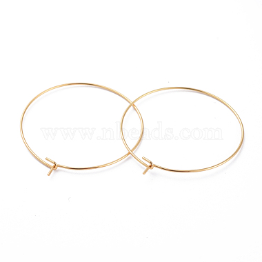 Golden 316 Surgical Stainless Steel Hoop Earring Findings