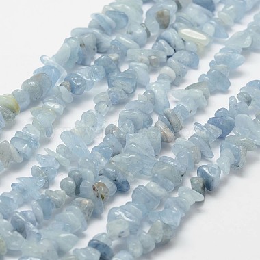 7mm LightSkyBlue Chip Aquamarine Beads