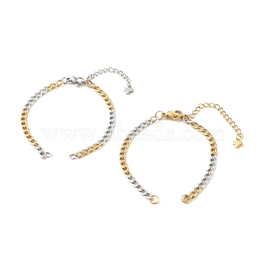 304 Stainless Steel Chain Bracelet Makings(AJEW-JB00996-01)-2