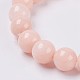 Natural Yellow Jade Beaded Stretch Bracelet(BJEW-P209-06-6mm)-2