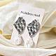 304 Stainless Steel Dangle Stud Earrings(EJEW-F354-02P)-1