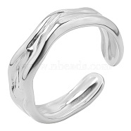 Minimalist Serpent Stainless Steel Ring Open Cuff Rings for Women, Stainless Steel Color(ZX5128-1)