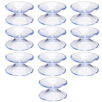 Plastic Double-Sided Suction Cups, Sucker for Glass Window, Smooth Tile Wall, Cornflower Blue, 30x12mm