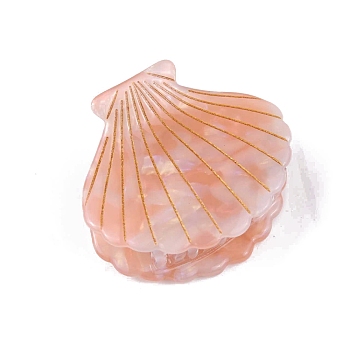 Cellulose Acetate Claw Hair Clips, Hair Accessories for Women & Girls, Shell, Sandy Brown, 52x43mm