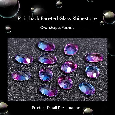 Pointed Back K9 Glass Rhinestone Cabochons(RGLA-OC0001-39C)-4