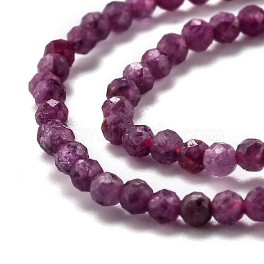 Perles de rubis / corindon rouge naturelles(G-H266-24A)-2
