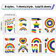 8 Sheets 8 Styles PVC Waterproof Wall Stickers(DIY-WH0345-056)-2