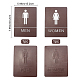 Gorgecraft Acrylic Bathroom Sign Stickers(DIY-GF0002-48)-2
