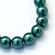 Backen gemalt pearlized Glasperlen runden Perle Stränge(X-HY-Q003-6mm-79)-2