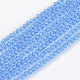 Electroplate Transparent Glass Beads Strands(X-EGLA-N002-03E)-1