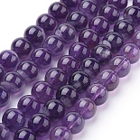 8mm Indigo Round Amethyst Beads(X-G-G099-8mm-1)