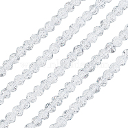 CHGCRAFT 5 Strands Synthetic Crackle Quartz Beads Strands, Round, Dyed, Snow, 6mm, Hole: 1mm, about 66pcs/strand, 15.7 inch(GLAA-CA0001-14)