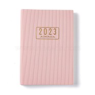 2023 Notebook with 12 Month Tabs, Weekly & Monthly & Daily PU Cover Planner, for Scheduling, Pink, 208x145x19mm(AJEW-A043-01B)