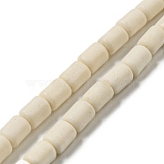 Synthetic Howlite Beads Strands, Column, 4~4.5x3~3.5mm, Hole: 0.9mm, about 84pcs/strand, 14.76 inch(37.5cm)(G-G075-A01-01)