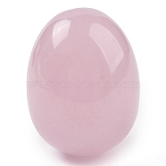 Natural Rose Quartz Palm Stones, Egg Reiki Polished Healing Pocket Stone for Anxiety Stress Relief Therapy, Easter Decor, 48x35~36mm(G-I367-04D)