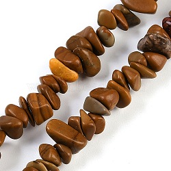 Natural Wood Lace Stone Beads Strands, Chip, 6~12x1.5~6x4~7mm, hole: 1mm, 31.50''(80cm)(G-G905-22)