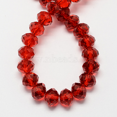 Handmade Imitate Austrian Crystal Faceted Rondelle Glass Beads(X-G02YI0G4)-2