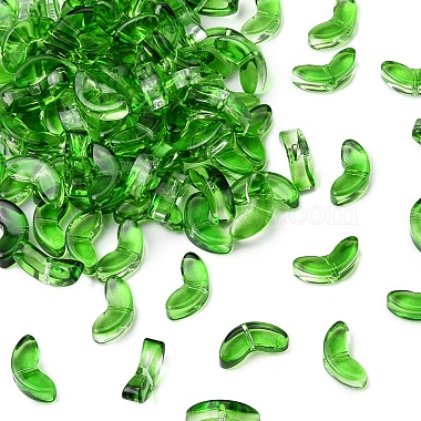 100&nbsp;pi&egrave;ces de perles de verre transparentes peintes &agrave; la bombe(GLAA-FS0002-04)-2