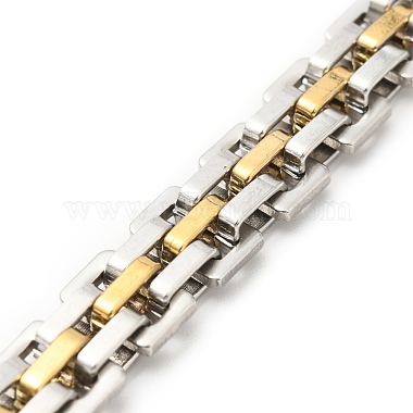 Vacuum Plating 201 Stainless Steel Watch Band Bracelets(STAS-E165-06GP)-2