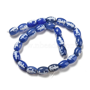 Blue Tibetan Style dZi Beads Strands(TDZI-NH0001-C05-01)-3