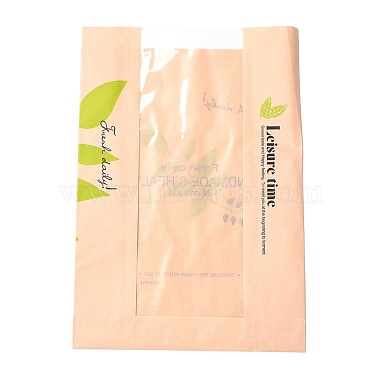 Rectangle with Leaf Pattern Paper Baking Bags(CARB-K0001-01D)-3