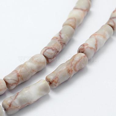 brins de perles de netstone rouge naturel(G-F518-13)-3
