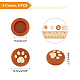SUPERFINDINGS 2 Sets 2 Styles Silicone Replacement Cat Paw Thumb Grip Caps(AJEW-FH0001-43)-4