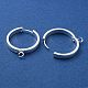 201 Stainless Steel Huggie Hoop Earrings Findings(STAS-A167-01W-S)-2