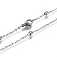 304 Stainless Steel Satellite Chains Necklace for Men Women(NJEW-L159-08D-A)-1