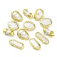 Rack Plating Brass Beads with Baroque Natural Keshi Pearl(KK-K348-06G)-1