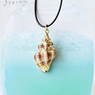 Natural Conch and Shell Pendant Necklaces(YJ0466-10)